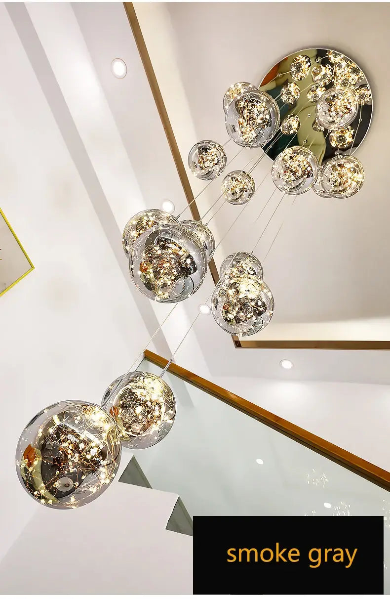 Spiral Crystal Ball Chandelier Light - Free Shipping
