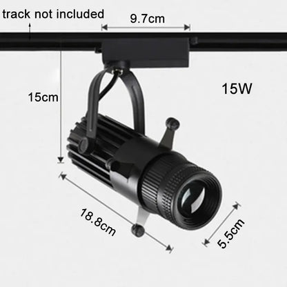 أضواء مسار LED قابلة للتعديل من DecorBites™ لمعرض الفنون والكنيسة والمتحف، شكل مربع