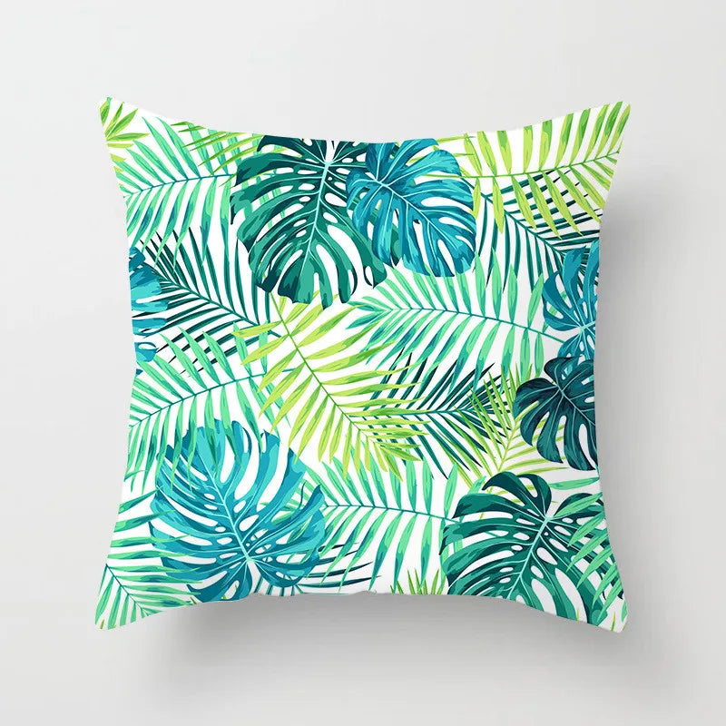 Geometric Leaf Feather Cushions