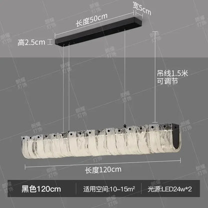 DecorBites™ Cloud Glass Chandelier: Luxury Minimalist Copper Light for One Character Restaurant