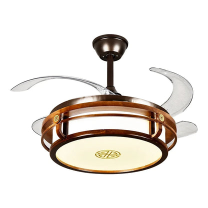 Ventilador de techo con luz LED DecorBites™ con control remoto, diseño moderno y ecológico, cuerpo metálico sostenible