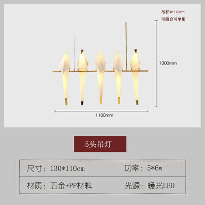 DecorBites™ Bird Design LED Hanging Chandelier for Dining and Living Spaces