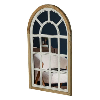 DecorBites™ Gothic Rose Window Carved Mirror for Wall Decor in Living Room or Bedroom
