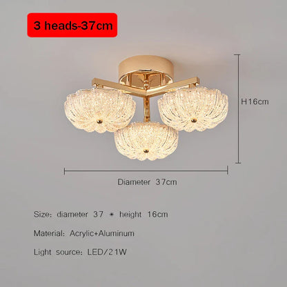 DecorBites™ Gold LED Ceiling Light for Home Bedroom Living Room Kitchen Lighting Fixtures