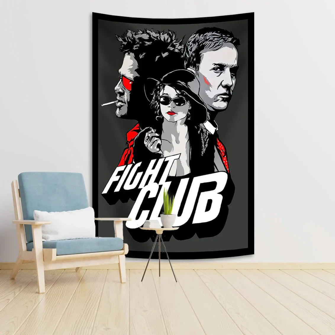 Decobites Flight Club Film Banner Tapestry for Stylish Home Décor