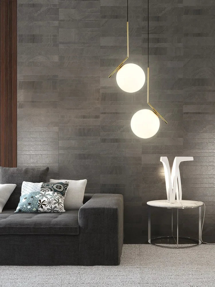 Lámpara de araña LED con bola de cristal DecorBites™ para decoración moderna del hogar