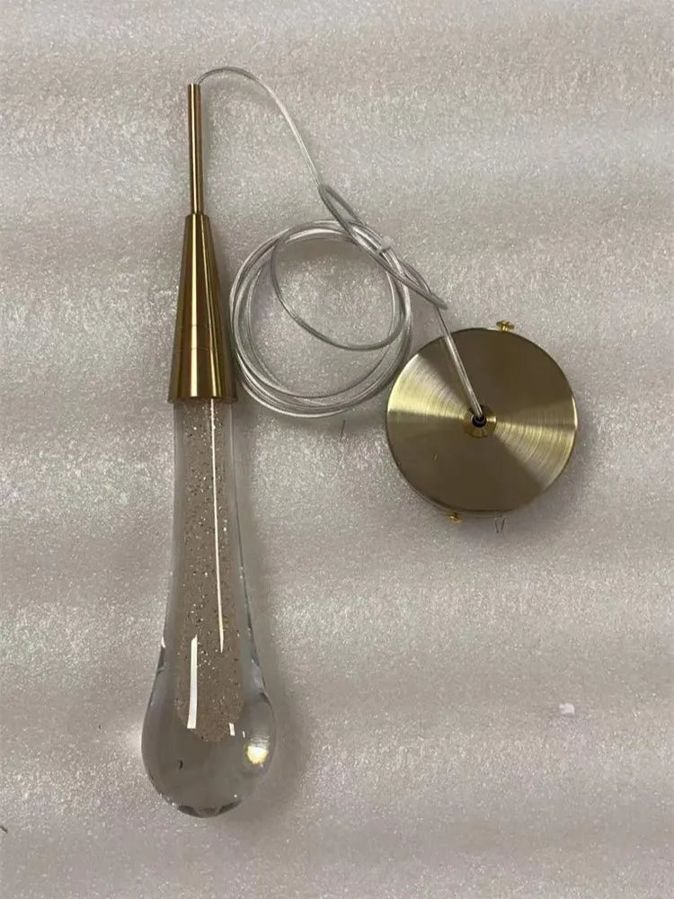 DecorBites™ Crystal Drop Pendant Light - Bedroom Bar Bathroom LED Hanglamp