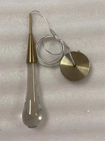 DecorBites™ Crystal Drop Pendant Light - Bedroom Bar Bathroom LED Hanglamp