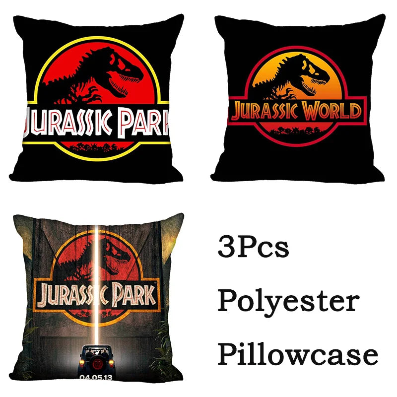 DecorBites™ Jurassic Park Dinosaur Pillowcase Cover for Living Room Sofa and Chair