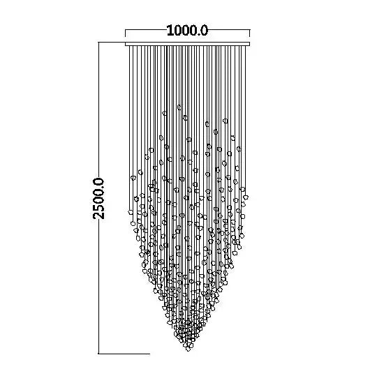 DecorBites™ Crystal Chandelier: Modern Staircase LED Lighting for Hallway & Lobby