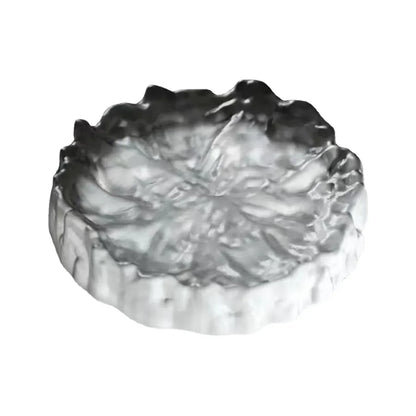 DecorBites™ Crystal Glass Coaster, Minimalist Jewelry Display Panel, Japanese Tea Plate