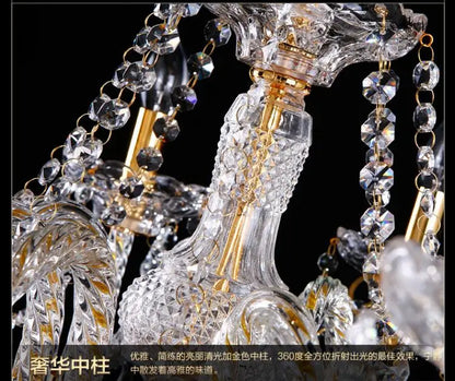 DecorBites™ Crystal Floor Lamp: Luxurious LED Fashion for Living Room and Bedroom