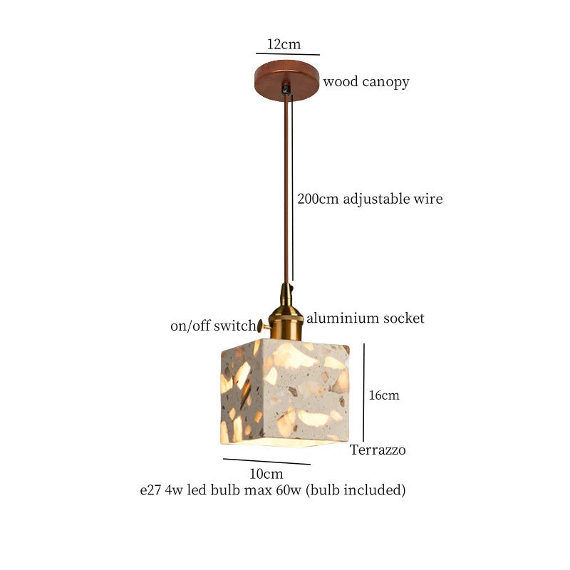 DecorBites™ Green Marble LED Pendant Light - Modern Nordic Interior Lighting Fixture