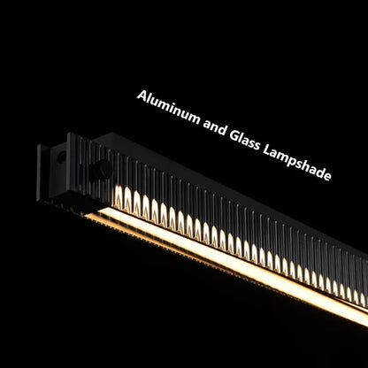 DecorBites™ Bar Shape Glass & Aluminum Chandelier: High-end Nordic Pendant Light for Luxury Ambiance