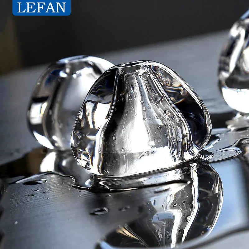 Modern Crystal Ball Pendant Light in Silver Iron