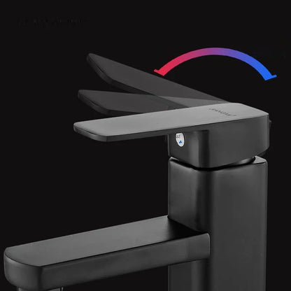 DecorBites™ Basin Mixer Bathroom Faucet with Single Handle for Cold and Hot Water