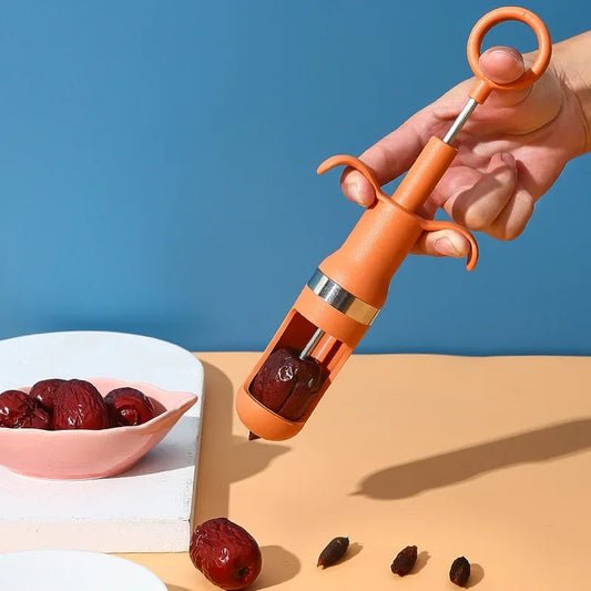DecorBites™ Jujube & Cherry Pitter Fruit Core Remover Tool Fast Seed Extract Kitchen Accessory