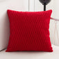 Decobites Velvet Striped Pleated Square Pillowcase