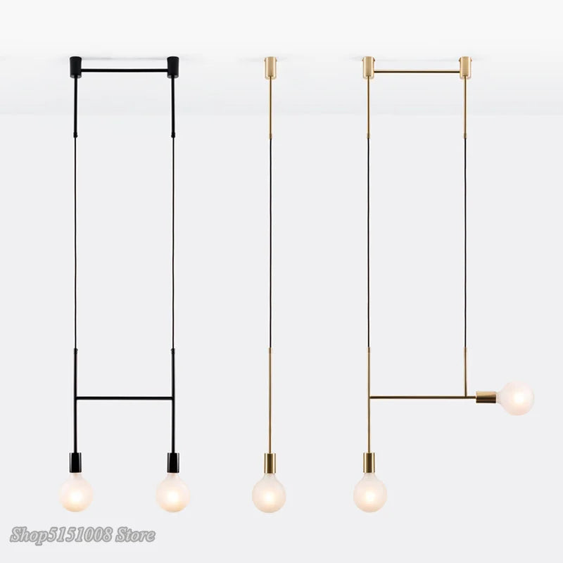 ديكوربايتس™ مصابيح معلقة هندسية من الحديد لغرفة الطعام وغرفة النوم والمقهى والديكور الداخلي