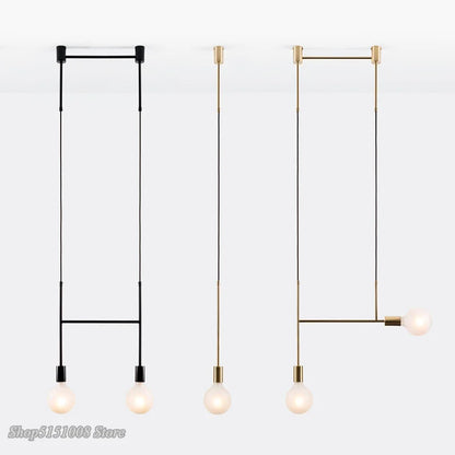 ديكوربايتس™ مصابيح معلقة هندسية من الحديد لغرفة الطعام وغرفة النوم والمقهى والديكور الداخلي