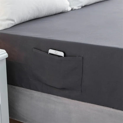 Decobites Luxe Sanding Fitted Sheet: High-Quality King Queen Bed Linen