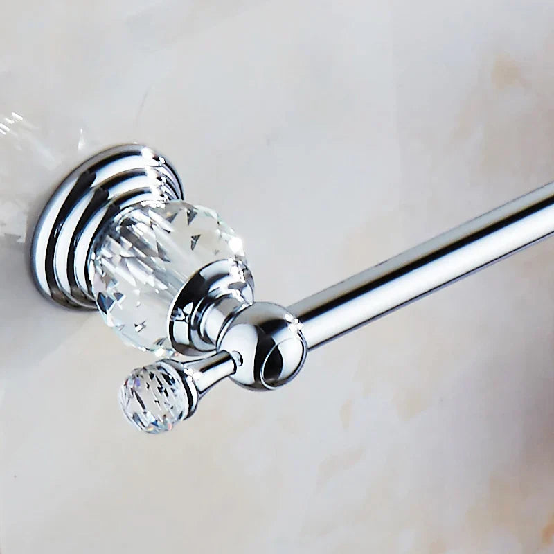 Toallero DecorBites™ Crystal Chrome - Accesorios de baño de acero inoxidable