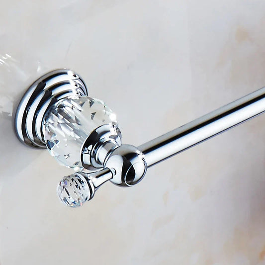 Toallero DecorBites™ Crystal Chrome - Accesorios de baño de acero inoxidable