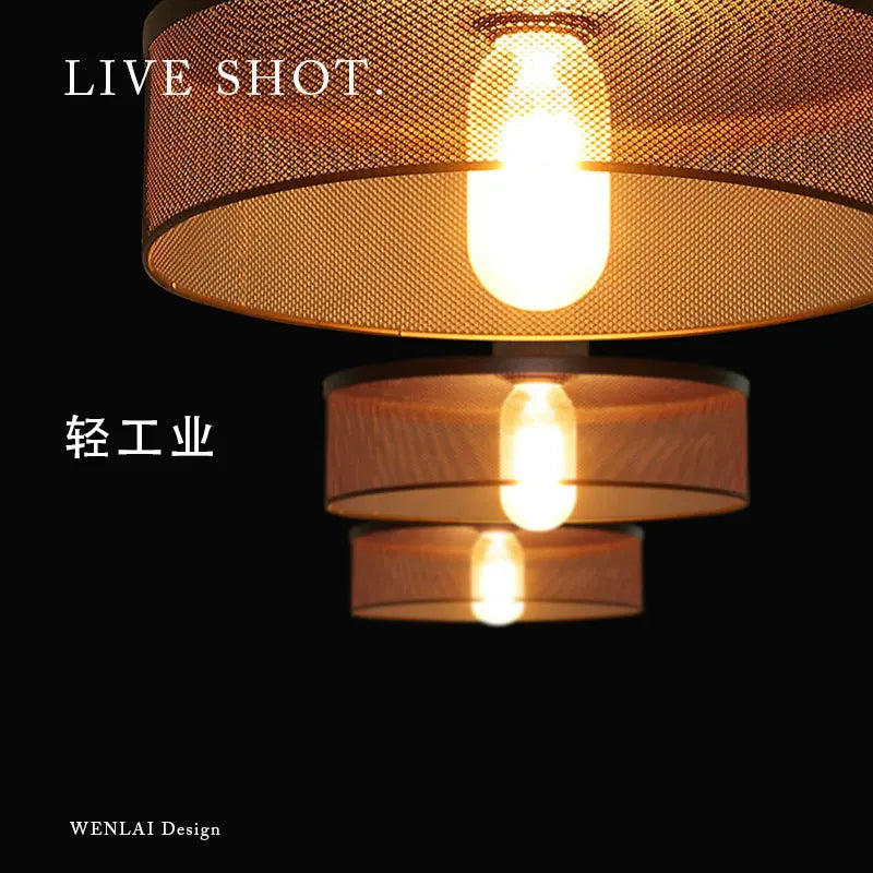 DecorBites™ Industrial Cement Metal Pendant Light for Home & Dining, LED Hanging Lamp