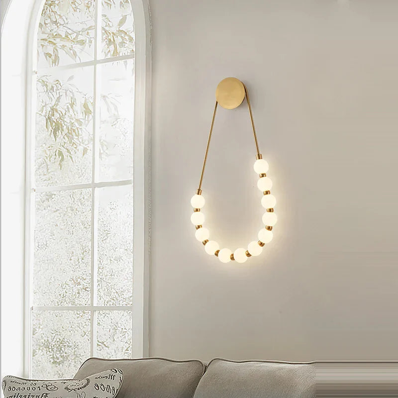 Bronze Necklace Wall Lamp