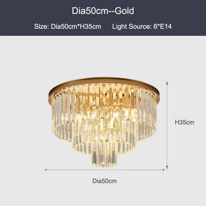 DecorBites™ Crystal Ceiling Chandelier: Modern Black Gold LED Pendant Lamp for Luxury Living Room