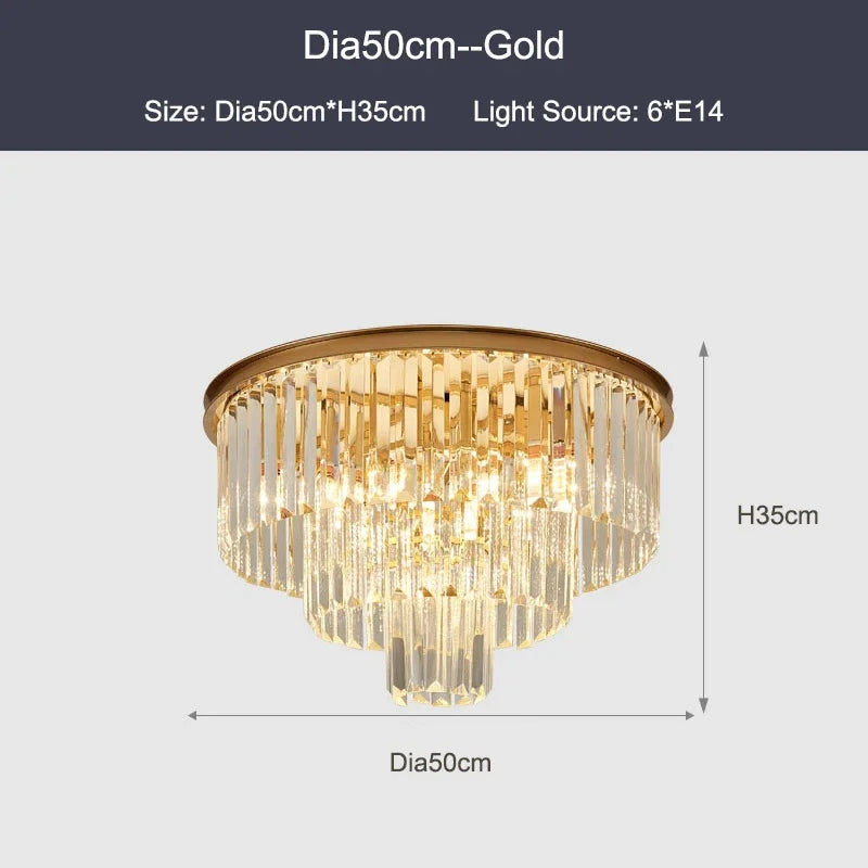 ثريا السقف الكريستالية DecorBites™ باللون الأسود الذهبي: مصباح LED عصري معلق لمساحات معيشة فاخرة