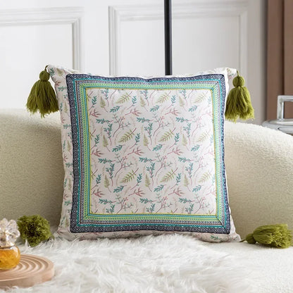 DecorBites™ Ethnic Style Tassel Throw Pillow Cover Set