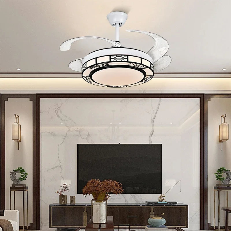 DecorBites™ 42" Acrylic LED Ceiling Fan Light with Remote Control - Dimmable