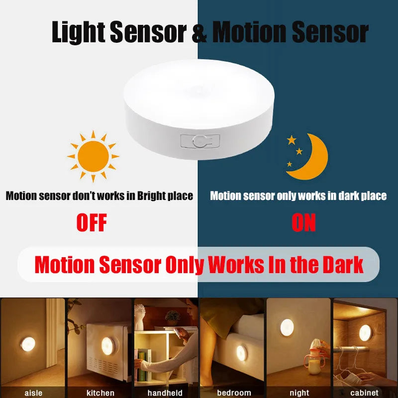 DecorBites™ LED 3-in-1 Motion Sensor Light for Cabinets & Closets