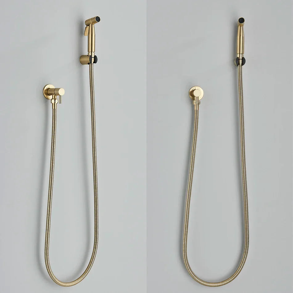 DecorBites™ Brass Bidet Faucet Mixer for Cold Water Sprayer Head Jet Toilet Faucet