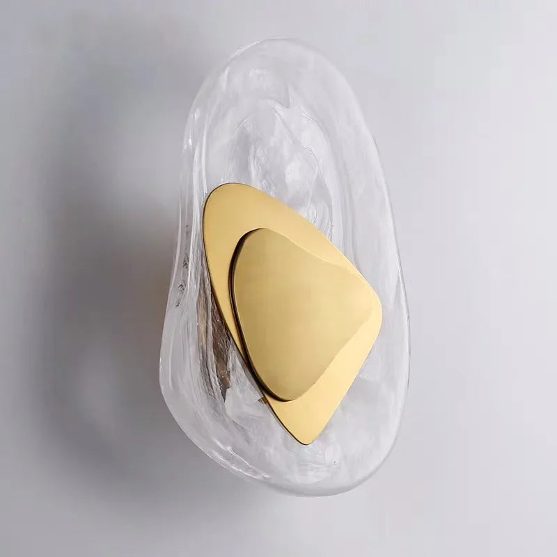DecorBites™ Glass Wall Lamp LED Sconce Minimalist Design for Bedroom Living Room Aisle
