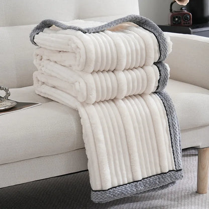DecorBites™ Light Luxury Sofa Blanket for Autumn/Winter, Cozy Office and Bedroom Blanket