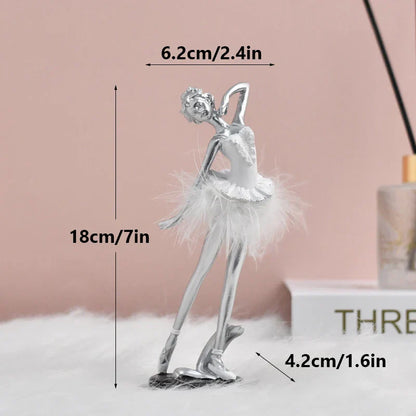 DecorBites™ Ballet Girl Resin Figurine - Nordic Luxury Desktop Decoration and Birthday Gift