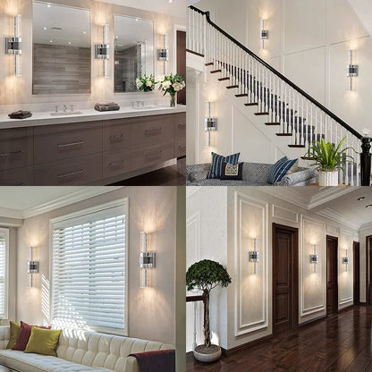 DecorBites™ Bubble Crystal LED Wall Sconces for Bathroom Dresser Living Room Bedroom Mirrors