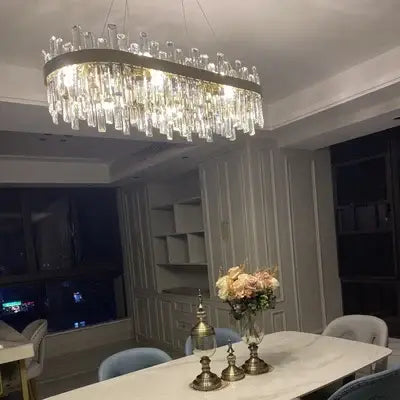DecorBites™ Modern Crystal Chandelier Lighting for Dining Room