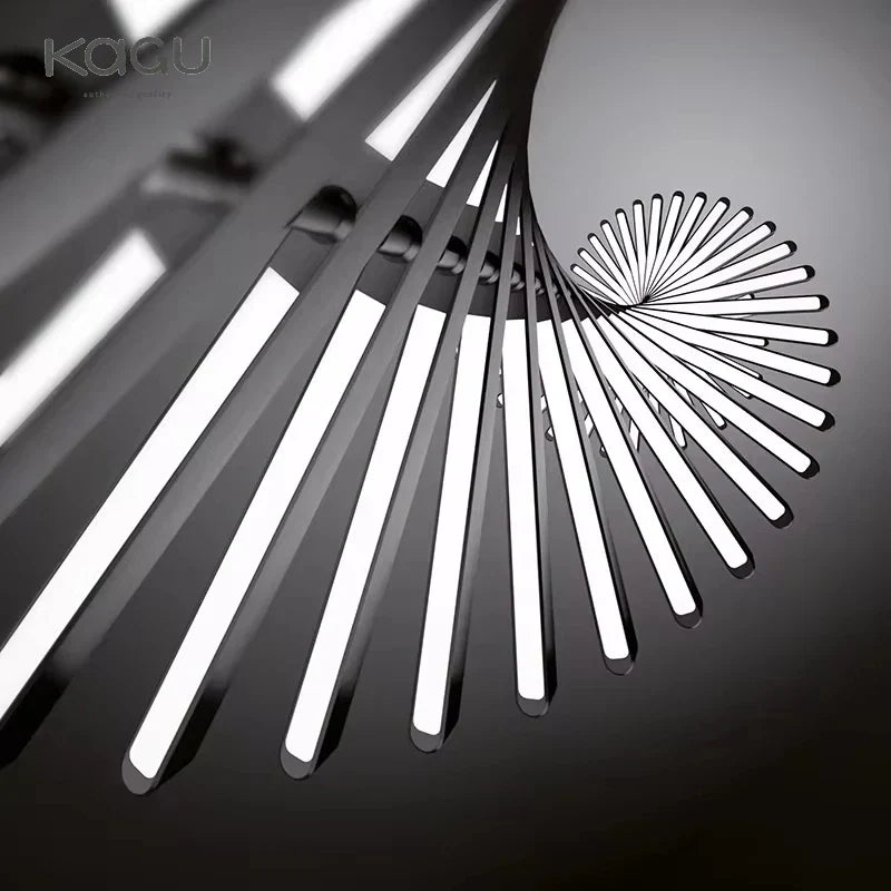 Lámpara colgante LED DecorBites™ con diseño de espina de pescado para decoración nórdica moderna