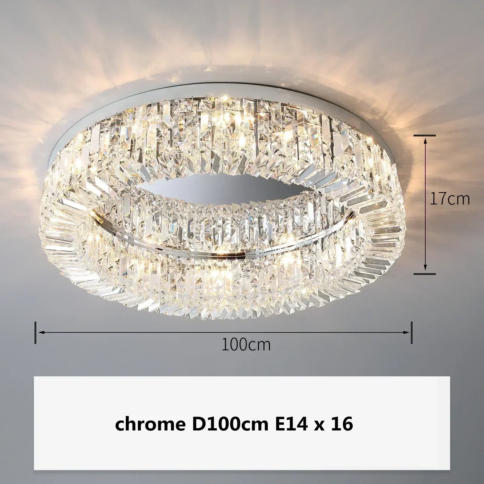 Lámpara de Araña de Colgante de Cristal Dorado Decorbites™ para Iluminación de Comedor Moderno