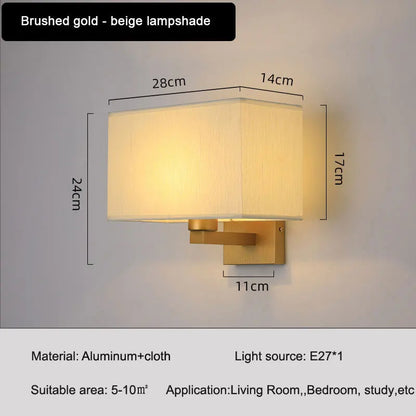 DecorBites™ Elegant Bedroom Wall Lamp, Modern & Minimalist Design for Hotel & Living Room