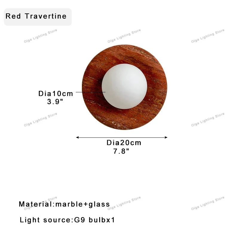 DecorBites™ Jade Marble Wall Sconce Lamps: Luxury Light Fixtures for Bedroom, Bathroom, Aisle Decor