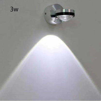 Aplique de pared LED de cristal DecorBites™ con luz ascendente y descendente para decoración del hogar y sala de estar