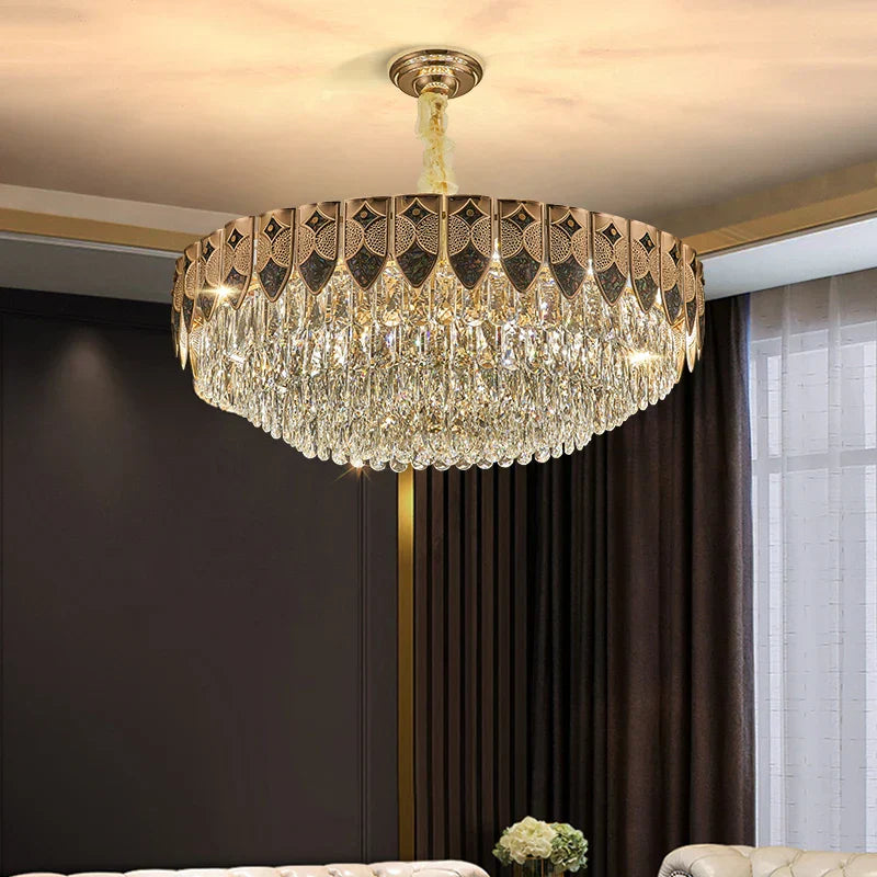 DecorBites™ Crystal Chandelier: Modern Luxury for Living Room, Bedroom, Dining Room