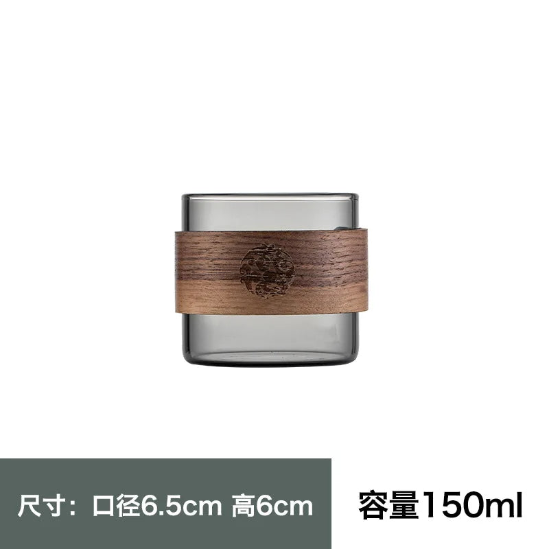 Decorbites™ Japanisches Glas-Teetasse Hitzebeständig Verbrühungssicher Wasser-Kaffee-Becher