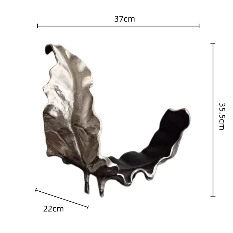 DecorBites™ Leaf Tray Resin Bowl: Handcrafted Desktop Storage & Home Decor
