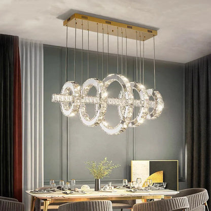 DecorBites™ LED Chandeliers for Living Room Dining Room Modern Hanging Light Fixtures