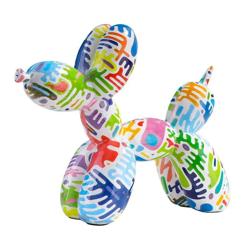 DecorBites™ Balloon Dog Figurine: Resin Nordic Home Decor Sculpture & Statue